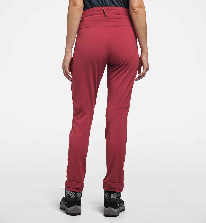 Haglöfs Womens Lite Flex Hiking Pants Red New Zealand 07538BSRD